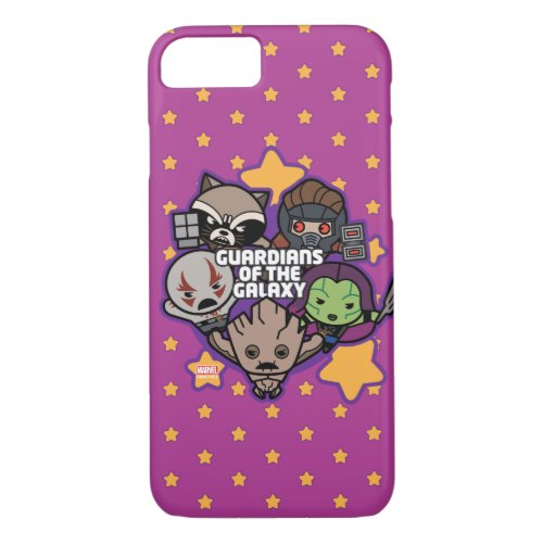 Kawaii Guardians of the Galaxy Star Graphic iPhone 87 Case