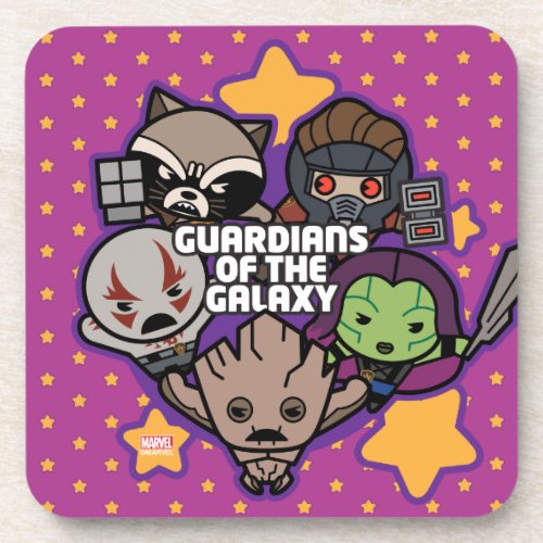 Kawaii Guardians of the Galaxy Star Graphic Drink Coaster