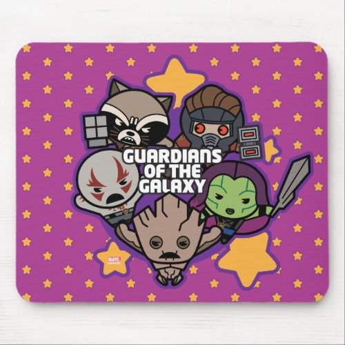 Kawaii Guardians of the Galaxy Star Graphic Mouse Pad