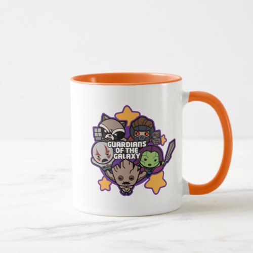 Kawaii Guardians of the Galaxy Star Graphic Mug