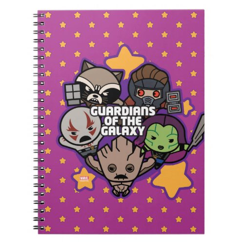 Kawaii Guardians of the Galaxy Star Graphic Notebook