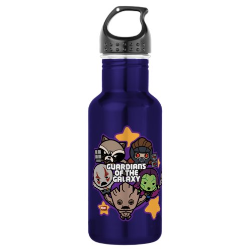 Kawaii Guardians of the Galaxy Star Graphic Stainless Steel Water Bottle