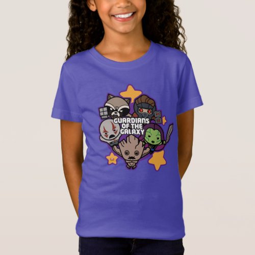 Kawaii Guardians of the Galaxy Star Graphic T_Shirt