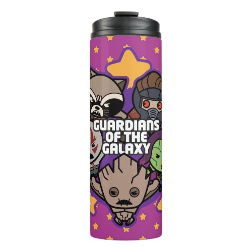 Kawaii Guardians of the Galaxy Star Graphic Thermal Tumbler