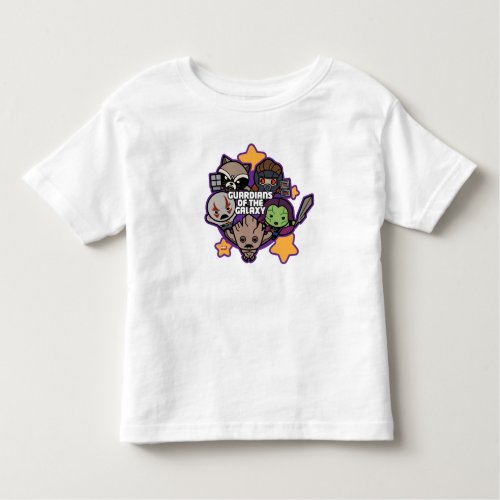 Kawaii Guardians of the Galaxy Star Graphic Toddler T_shirt