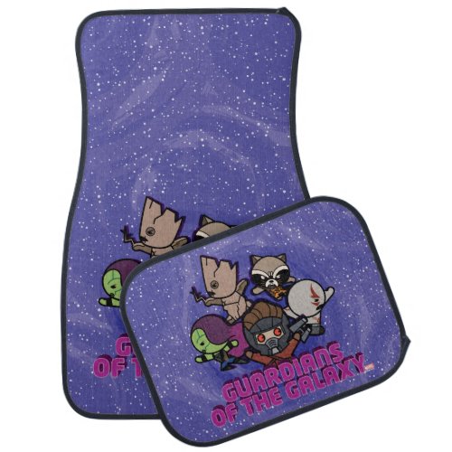 Kawaii Guardians of the Galaxy Swirl Graphic Car Mat