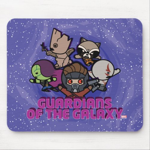 Kawaii Guardians of the Galaxy Swirl Graphic Mouse Pad
