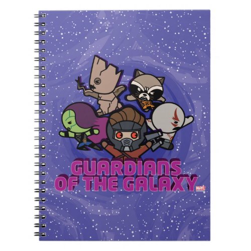 Kawaii Guardians of the Galaxy Swirl Graphic Notebook