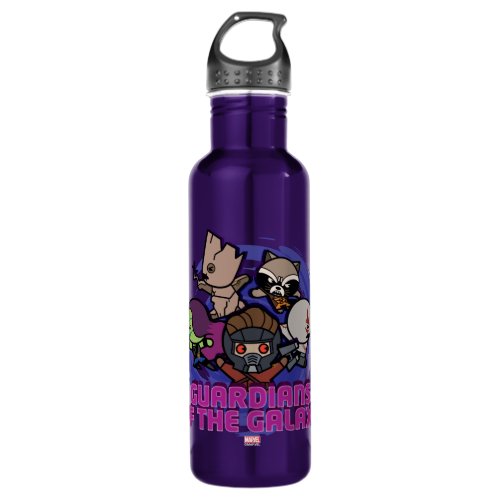 Kawaii Guardians of the Galaxy Swirl Graphic Stainless Steel Water Bottle