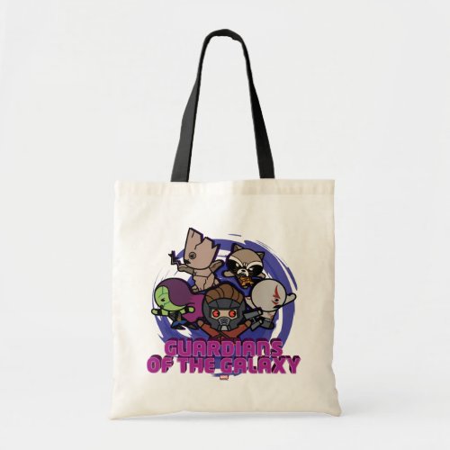 Kawaii Guardians of the Galaxy Swirl Graphic Tote Bag