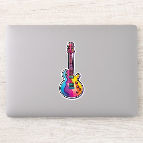 Kawaii Guitar Lover  Cute Musical Instrument Gift Sticker