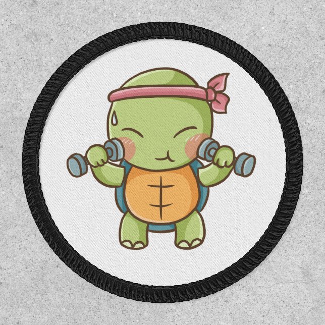 Kawaii Gym Turtle Patch (Front)