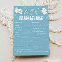 Kawaii Halloween Baby Shower Advice & Predictions Invitation