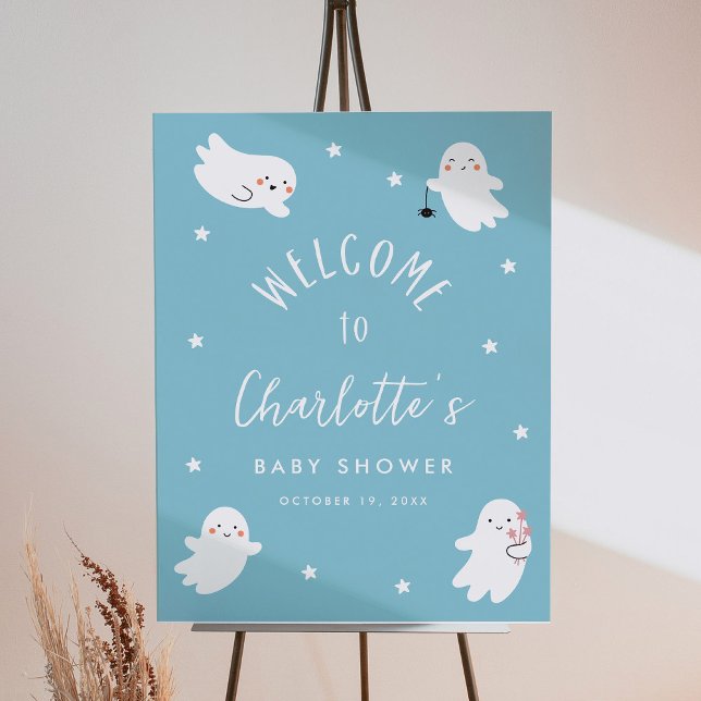 Kawaii Halloween Baby Shower Welcome  Foam Board (Creator Uploaded)