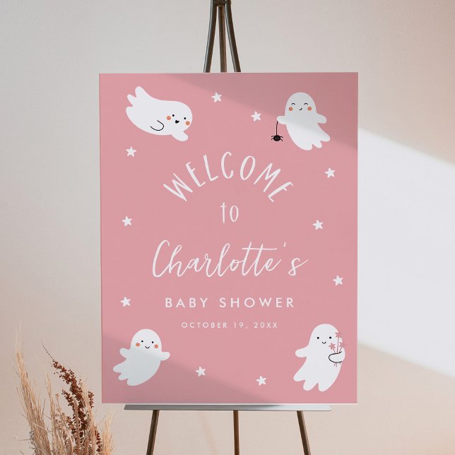 Kawaii Halloween Baby Shower Welcome  Foam Board (Creator Uploaded)