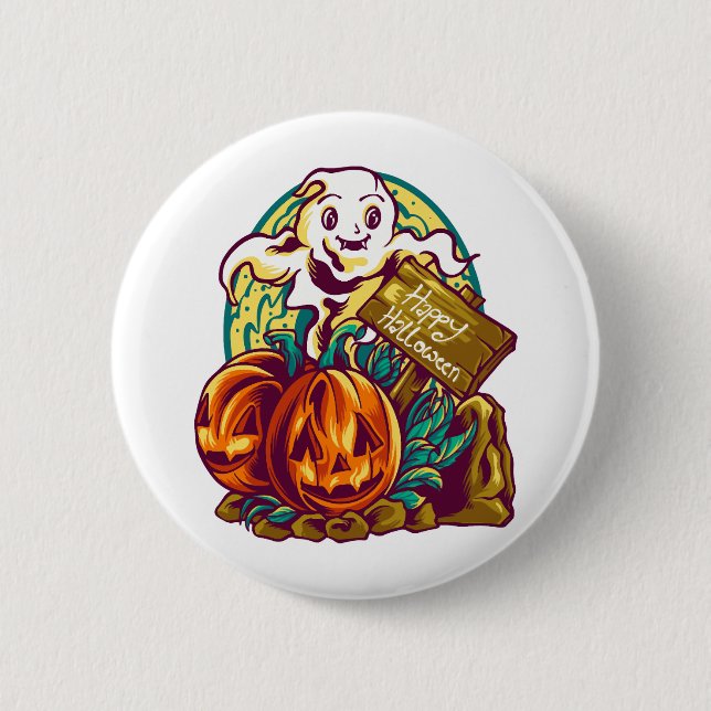 kawaii halloween button (Front)