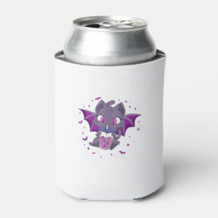 Kawaii Halloween Cat Boba Cute Anime Girls Teens H Can Cooler