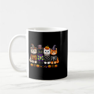 Kawaii Halloween Cat Lovers Cute Spooky Kittens Coffee Mug