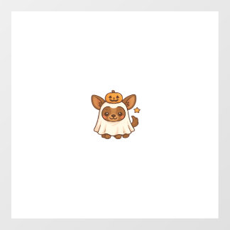 Kawaii Halloween Dog � Pumpkin Ghost Puppy Sticker