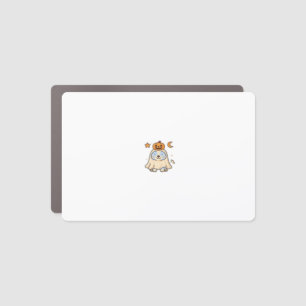 Kawaii Halloween Dog � Pumpkin Ghost Puppy Sticker Car Magnet