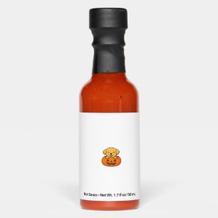 Kawaii Halloween Dog � Pumpkin Puppy Sticker Boxy Hot Sauces