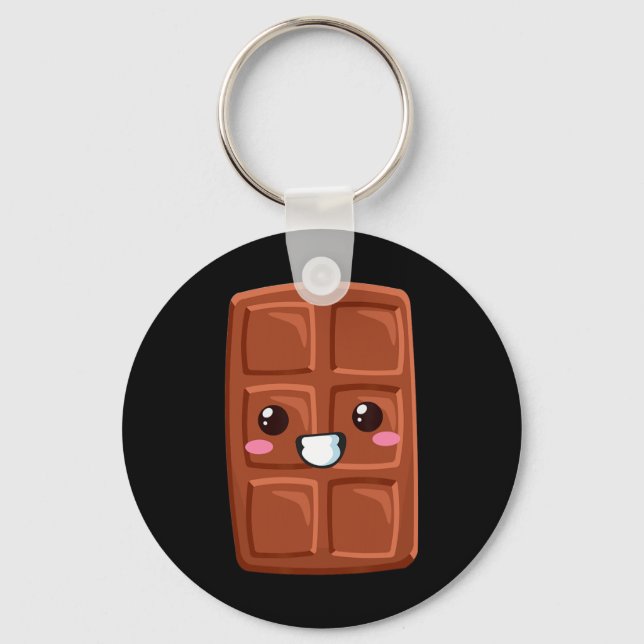 Kawaii Halloween Group Costume Party S'mores Choco Keychain (Front)