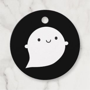 Kawaii Halloween Little Ghost Favor Tags