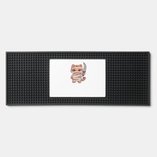 Kawaii Halloween Mummy Cat with Sword Classic T-Sh Bar Mat