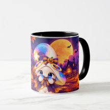 Kawaii Halloween Night Mug — Autumn Collection