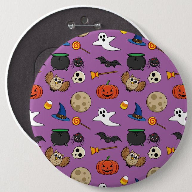 Kawaii Halloween Pack Button (Front & Back)