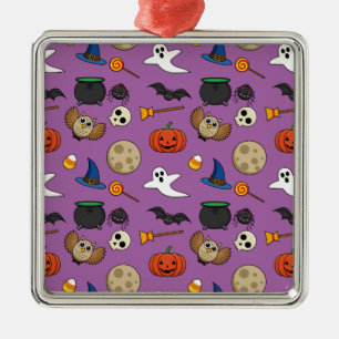 Kawaii Halloween Pack Metal Ornament
