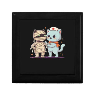 Kawaii Halloween Pals Mummy & Nurse cat Oversized Gift Box