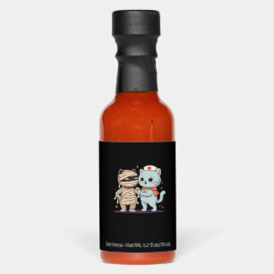 Kawaii Halloween Pals Mummy & Nurse cat Oversized  Hot Sauces