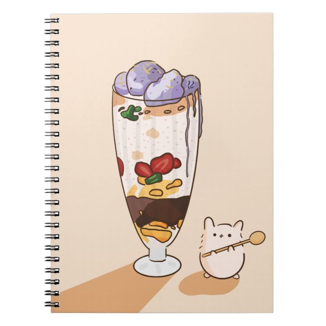 Kawaii Halo Halo Filipino Notebook (Front)