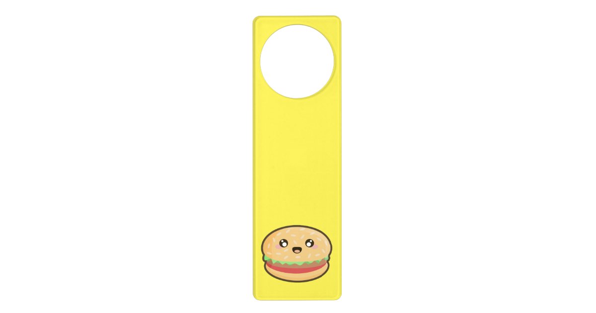 Kawaii hamburger door hanger