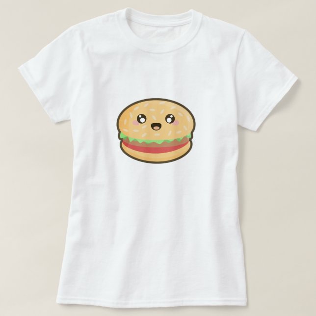 Kawaii hamburger T-Shirt (Design Front)