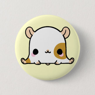 Kawaii Hampster (You change the Background!) Pinback Button