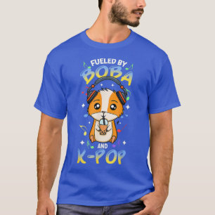 Kawaii Hamster Fueled By Boba Bubble Tea And T-Shirt