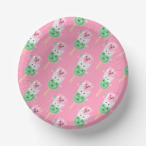 Kawaii Hanami Dango Pattern Paper Bowls