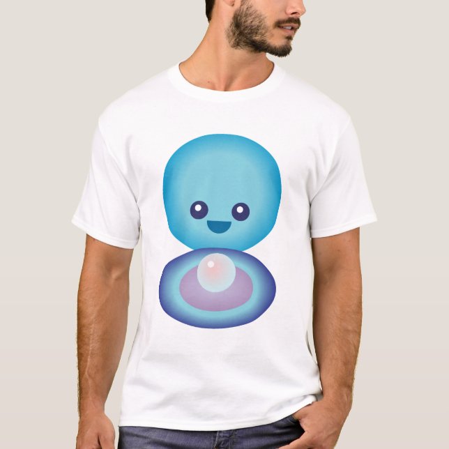 Kawaii Happy Clam T-Shirt (Front)