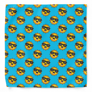 Kawaii Happy Sun with Sunglasses Bandana
