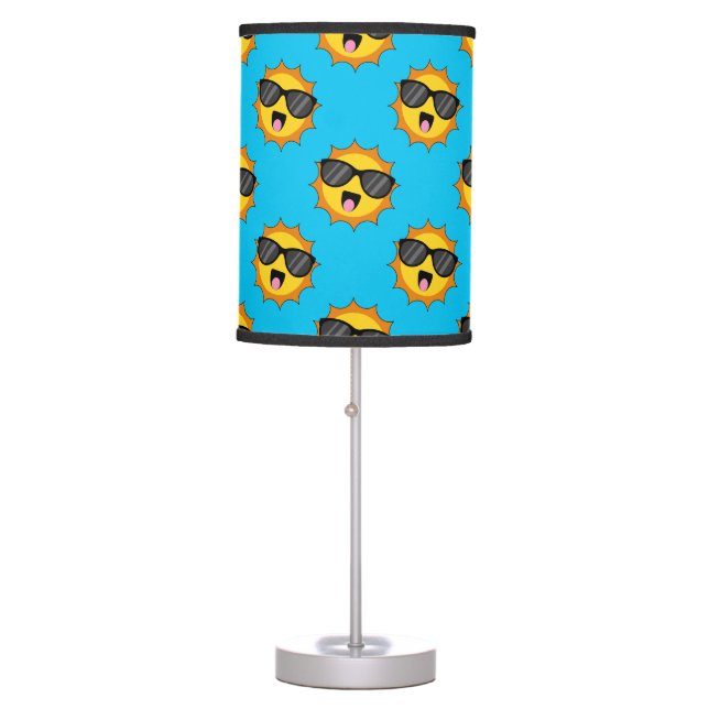 Kawaii Happy Sun with Sunglasses Table Lamp (Front)