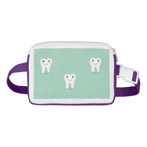 Kawaii happy tooth fanny pack