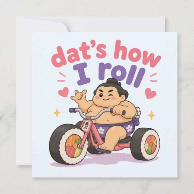 Kawaii Hawaii cute note card (Front)
