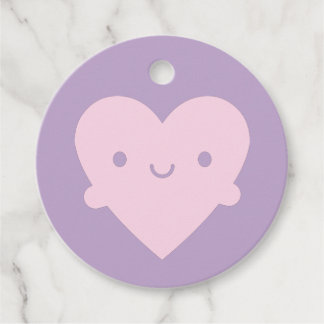 Kawaii Heart Hugs Favor Tags