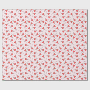 Kawaii Heart Lollipop Wrapping Paper 