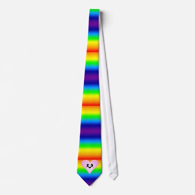 KAWAII HEART RAINBOW TIE (Front)