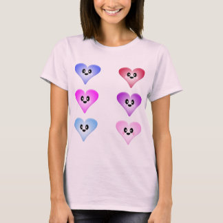 KAWAII HEARTS MULTICOLOUR VALENTINE'S DAY T-Shirt