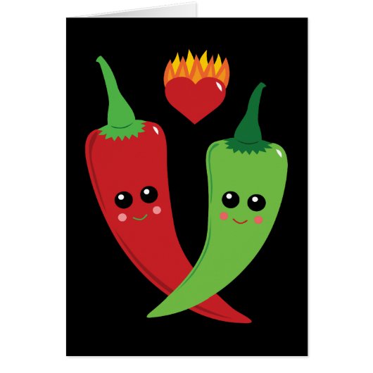 Kawaii Hot Pepper Cards (Front)