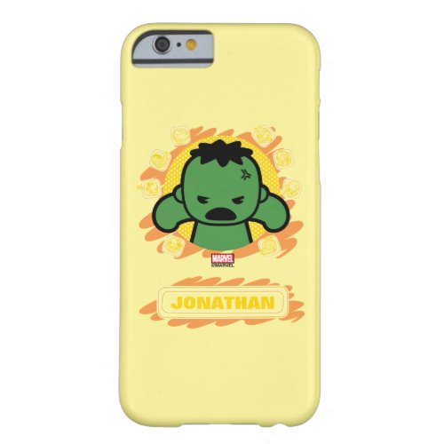 Kawaii Hulk With Marvel Hero Icons Barely There iPhone 6 Case